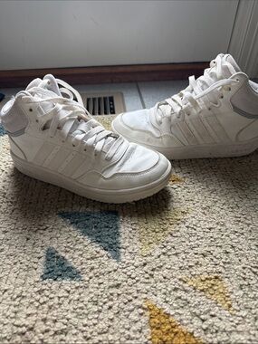 adidas Kids White High-Top Sneakers